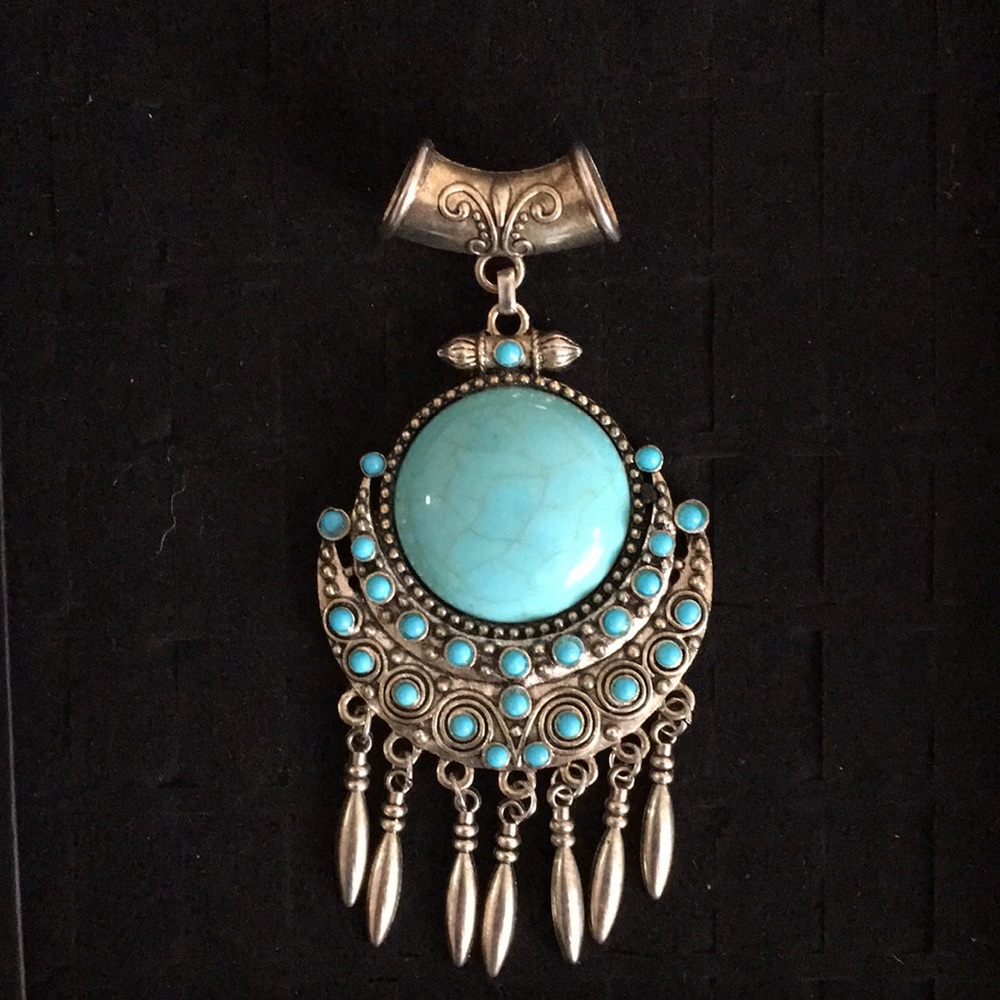 Native American Styled Turquoise Statement Piece … - image 2